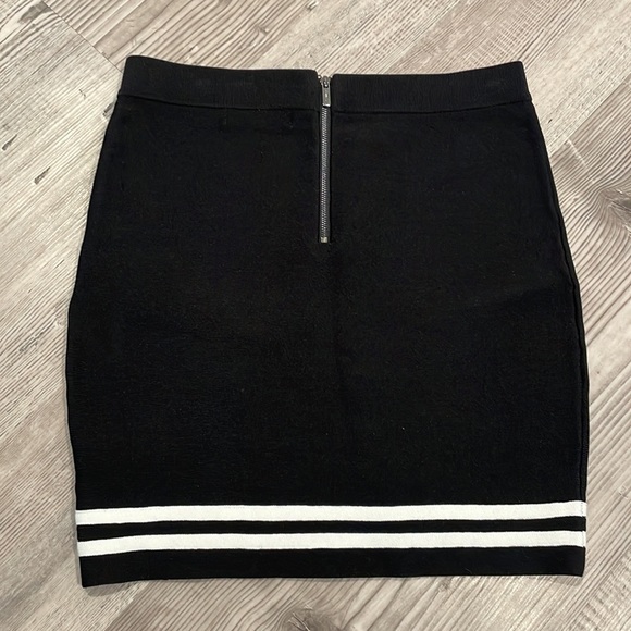 Black Skirt with White Stripes from Guess - Picture 2 of 4